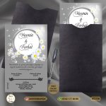 KAPALI SİYAH ZARFLI DAVETİYE KS7758