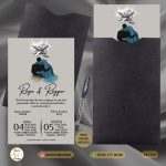 KAPALI SİYAH ZARFLI DAVETİYE KS7759