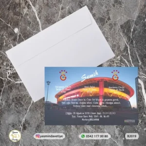 BEYAZ ZARFLI DAVETİYE B2019 Yasmin Davetiye Düğün Davetiyeleri , Sünnet Davetiyeleri, Nişan Davetiyeleri