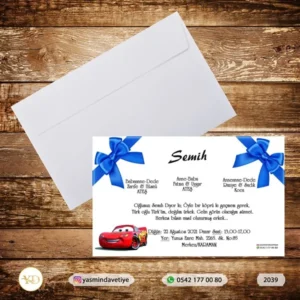 BEYAZ ZARFLI DAVETİYE B2039 Yasmin Davetiye Düğün Davetiyeleri , Sünnet Davetiyeleri, Nişan Davetiyeleri