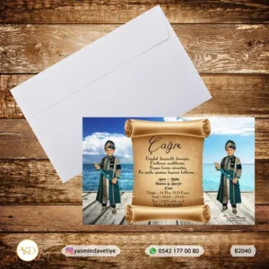 BEYAZ ZARFLI DAVETİYE B2040 Yasmin Davetiye Düğün Davetiyeleri , Sünnet Davetiyeleri, Nişan Davetiyeleri