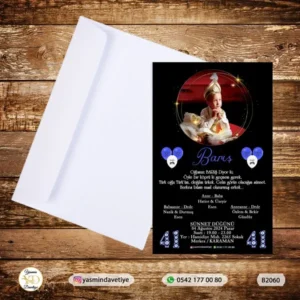 BEYAZ ZARFLI DAVETİYE B2060 Yasmin Davetiye Düğün Davetiyeleri , Sünnet Davetiyeleri, Nişan Davetiyeleri