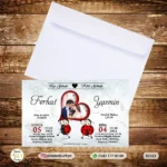 BEYAZ ZARFLI DAVETİYE B2083