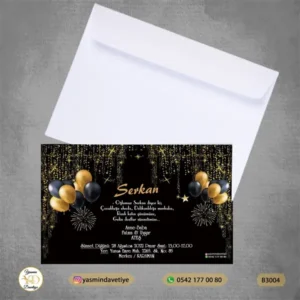 BEYAZ ZARFLI DAVETİYE B3004 Yasmin Davetiye Düğün Davetiyeleri , Sünnet Davetiyeleri, Nişan Davetiyeleri