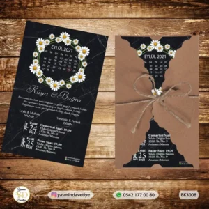 BURGU KRAFT ZARFLI DAVETİYE BK3008
