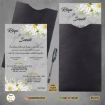 KAPALI SİYAH ZARFLI DAVETİYE KS7755
