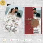 YARIM BORDO ZARFLI DAVETİYE YB3501