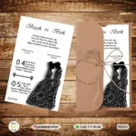 YARIM KRAFT ZARFLI DAVETİYE YK9251