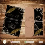 YARIM KRAFT ZARFLI DAVETİYE YK9254