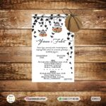 Zarfsız Davetiye+İp+İsimlik - ZD9515