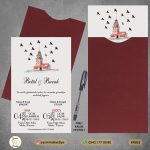 Kapalı Bordo Zarflı K4502
