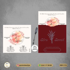 KARE BASKILI BORDO – KBB11752