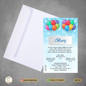 Beyaz Zarflı Davetiye – B2119 Yasmin Davetiye Düğün Davetiyeleri , Sünnet Davetiyeleri, Nişan Davetiyeleri